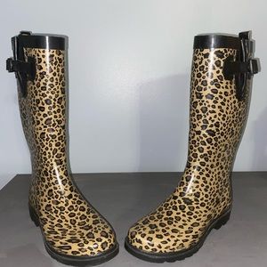 Cheetah Rainboots